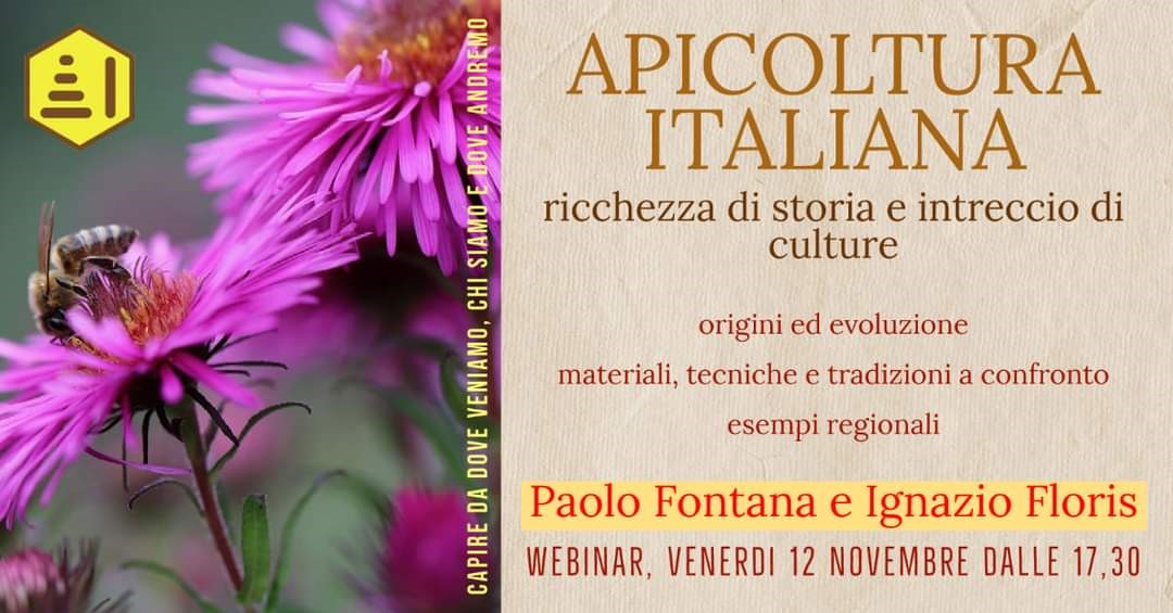 WEBINAR 12 Novembre – Apicoltura Italiana Webinar